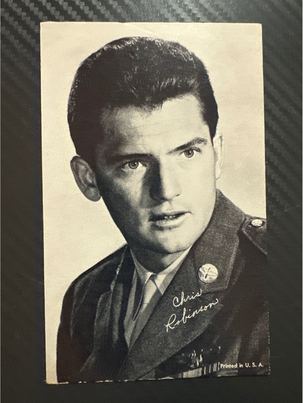 Vintage Chris Robinson Arcade Card 12 O’Clock High General Hospital Actor